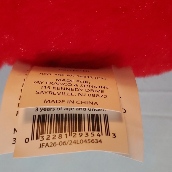 Sesame Street Red Elmo Bird Toy. Soft And Plush. New With Tags - Picture 5 of 5